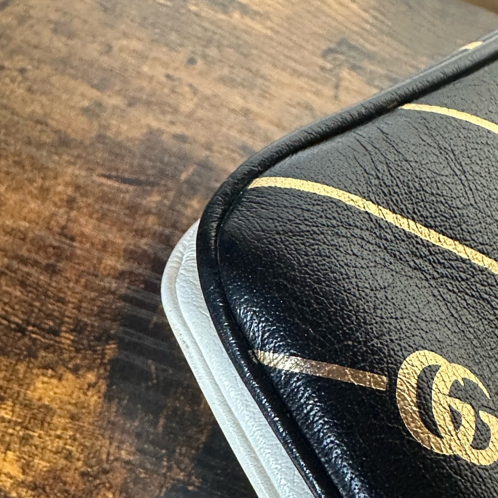 Authentic Gucci Thiara Double Sided Black and Gold GG Shoulder Bag - Picture 9 of 13